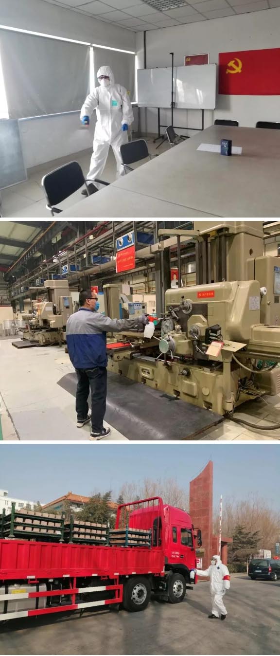 公共區(qū)域、生產車間：消毒、消毒、消毒